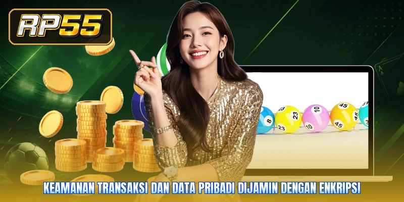 Keamanan transaksi dan data pribadi dijamin dengan enkripsi